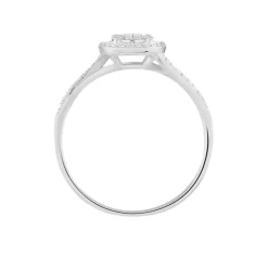 Histoire d'Or Bague Or Blanc Verna Diamants Cercle Hot