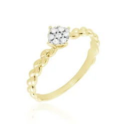 Histoire d'Or Bague Or Jaune Adlai Diamants Hot