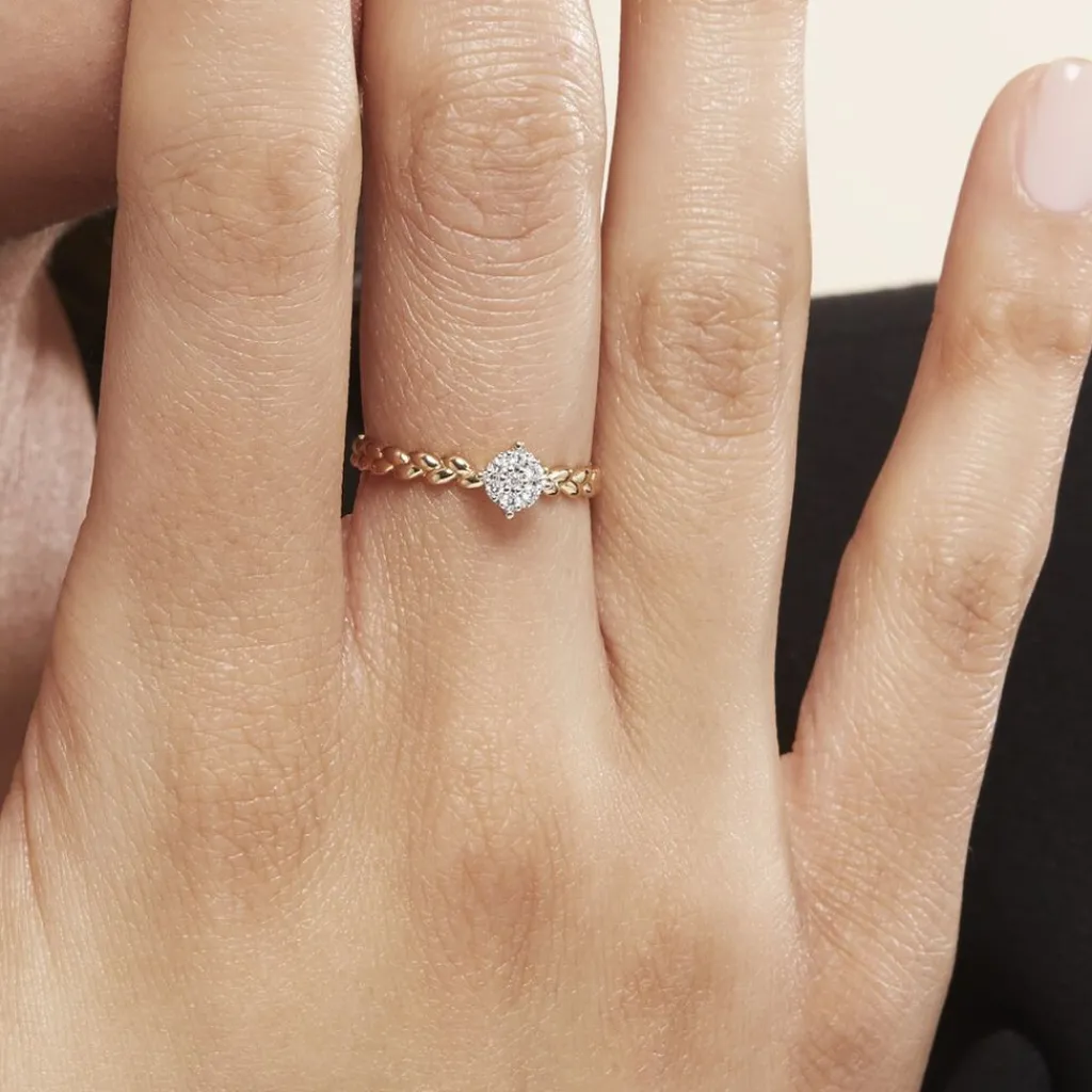 Histoire d'Or Bague Or Jaune Adlai Diamants Hot