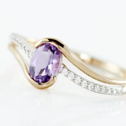 Histoire d'Or Bague Or Jaune Anja Améthyste or jaune améthyste violet New