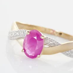 Histoire d'Or Bague Or Jaune Candice Rubis or jaune rubis Outlet