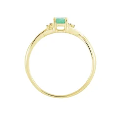 Histoire d'Or Bague Or Jaune Cassie Emeraude Diamants or jaune emeraude New