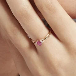 Histoire d'Or Bague Or Jaune Cassie Rubis Diamants or jaune rubis Hot