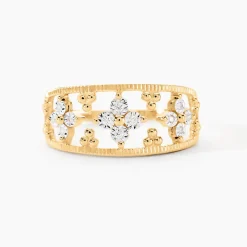 Histoire d'Or Bague Or Jaune Eternal Spring 3 Fleurs Diamants