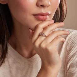 Histoire d'Or Bague Or Jaune Eternal Spring 3 Fleurs Diamants