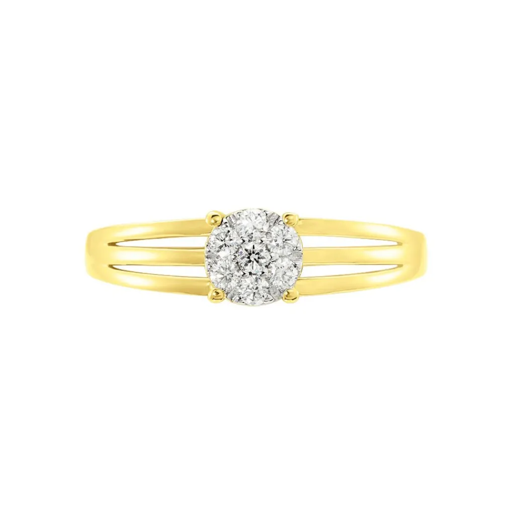 ADG Bague Or Jaune Isadore Diamants Outlet