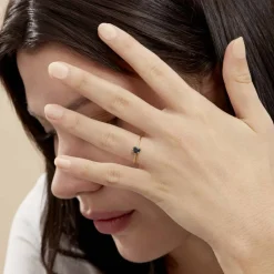 Histoire d'Or Bague Or Jaune Jehane Topaze Oxydes De Zirconium or jaune topaze bleu london New