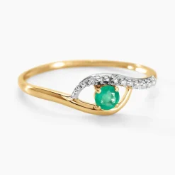 Histoire d'Or Bague Or Jaune Karmele Emeraude or jaune emeraude Best