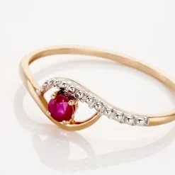 Histoire d'Or Bague Or Jaune Karmele Rubis or jaune rubis