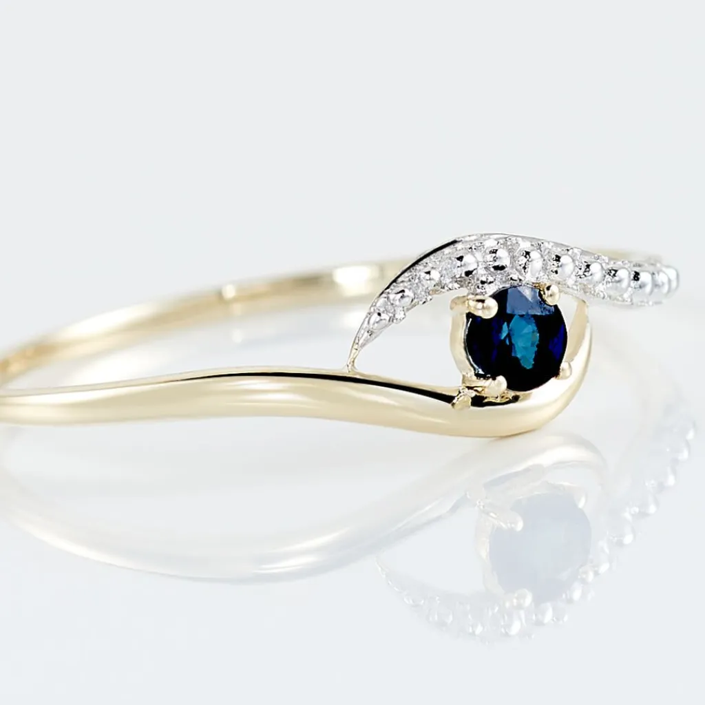 Histoire d'Or Bague Or Jaune Karmele Saphir or jaune saphir Discount