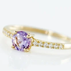 Histoire d'Or Bague Or Jaune Manon Améthyste or jaune améthyste violet New