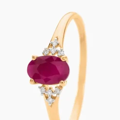 Histoire d'Or Bague Or Jaune Marie Rubis Diamants or jaune rubis Outlet