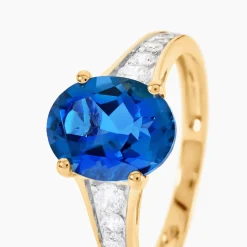 Histoire d'Or Bague Or Jaune Marie-camille Topaze Oxydes De Zirconium or jaune topaze london blue Outlet