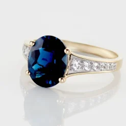 Histoire d'Or Bague Or Jaune Marie-camille Topaze Oxydes De Zirconium or jaune topaze london blue Outlet