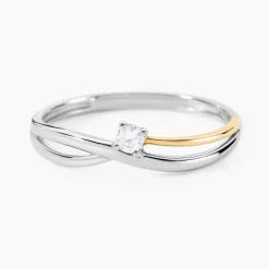 Histoire d'Or Bague Or Jaune Oxyde De Zirconium New