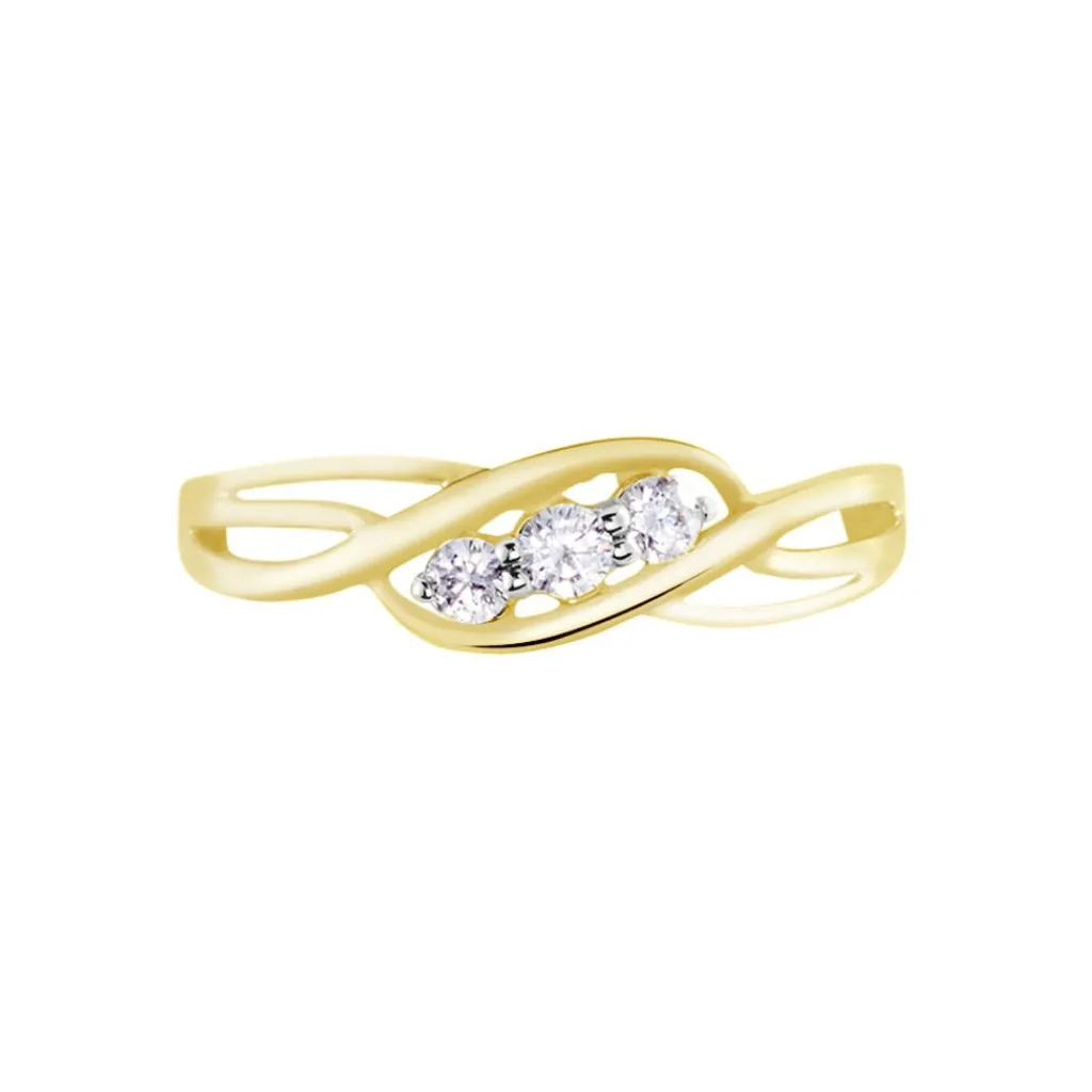 Histoire d'Or Bague Or Jaune Shaleana Oxydes De Zirconium Outlet