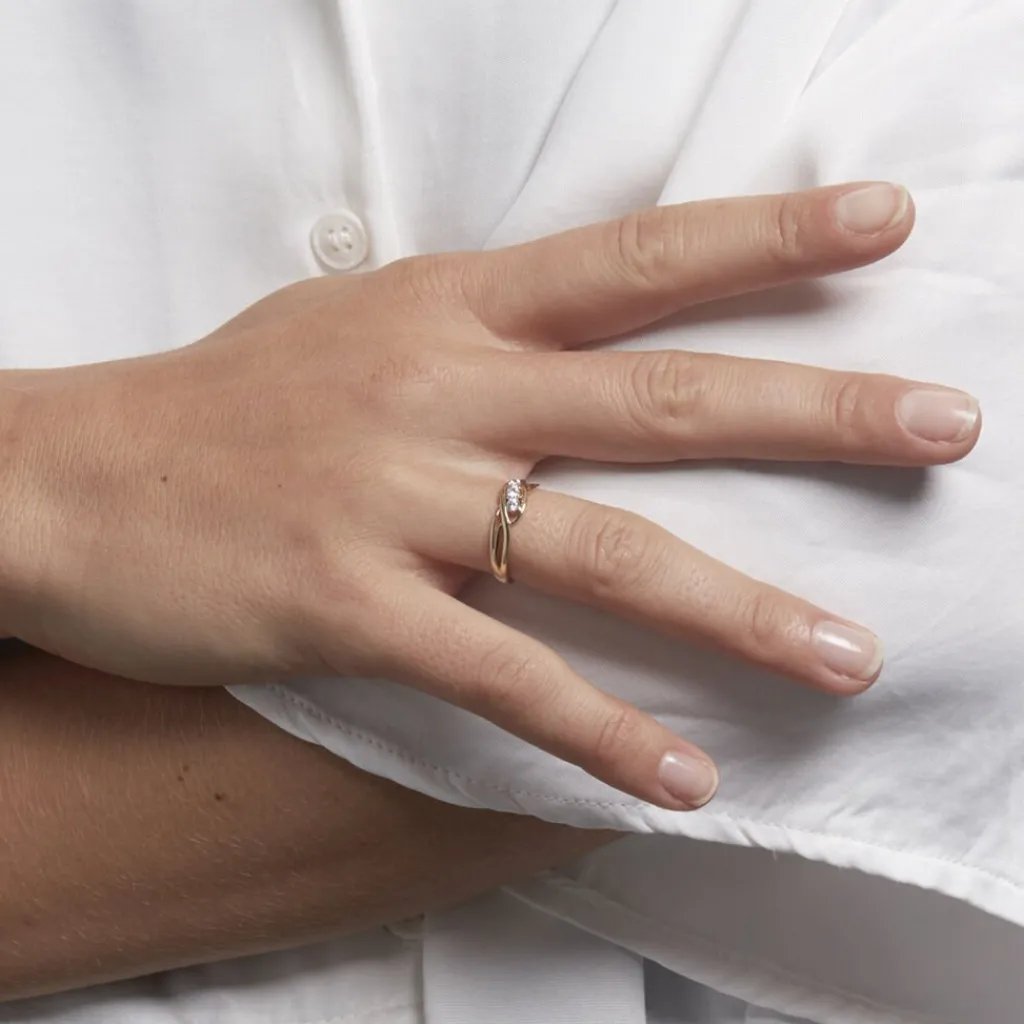 Histoire d'Or Bague Or Jaune Shaleana Oxydes De Zirconium Outlet