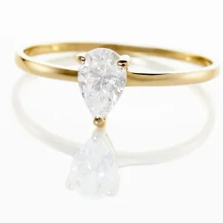 Histoire d'Or Bague Or Jaune Solitaire Harrietta Oxyde De Zirconium Hot