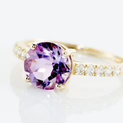 Histoire d'Or Bague Or Jaune Terese Améthyste or jaune améthyste violet Online
