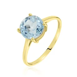 Histoire d'Or Bague Or Jaune Wilfreda Topaze or jaune topaze bleu sky Hot