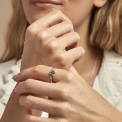 Histoire d'Or Bague Oria Argent Blanc Outlet