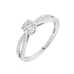 Histoire d'Or Bague Orphee Or Blanc Diamant Discount