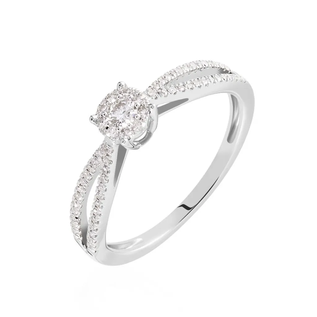 Histoire d'Or Bague Orphee Or Blanc Diamant Discount