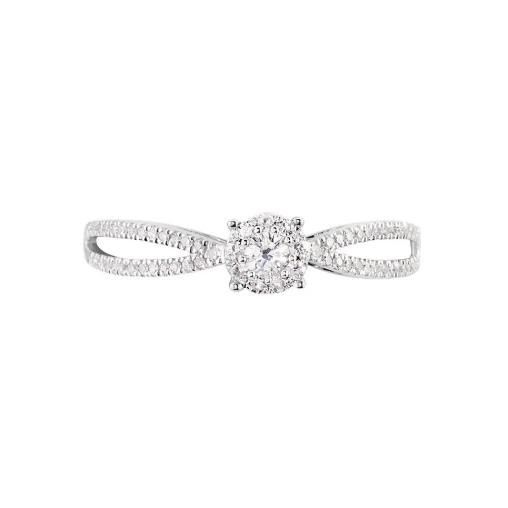 Histoire d'Or Bague Orphee Or Blanc Diamant Discount