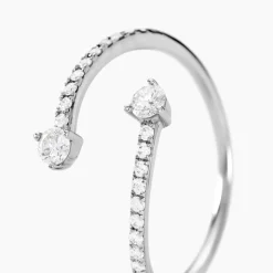 Histoire d'Or Bague Orpheus Or Blanc Diamant Synthétique Hot