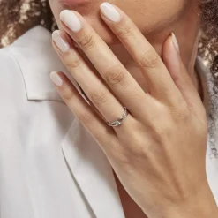 Histoire d'Or Bague Osanna Or Blanc Diamant Clearance