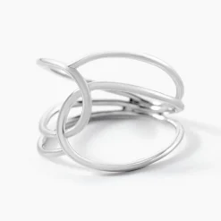 Histoire d'Or Bague Paros Argent Blanc