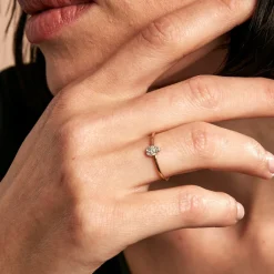 Histoire d'Or Bague Pear C Or Jaune Diamant Hot