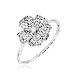 Histoire d'Or Bague Peppi Argent Blanc Oxyde De Zirconium Outlet