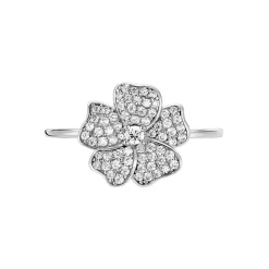 Histoire d'Or Bague Peppi Argent Blanc Oxyde De Zirconium Outlet