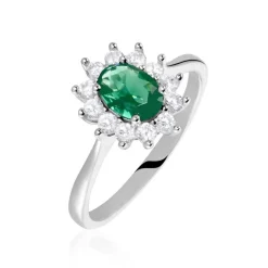 Histoire d'Or Bague Perez Argent Blanc Oxyde De Zirconium argent blanc oxyde jaune New