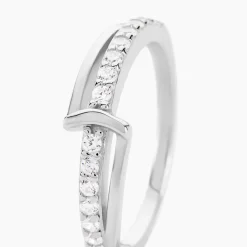 Histoire d'Or Bague Pernilla Argent Blanc Oxyde De Zirconium New