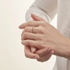 Histoire d'Or Bague Pernilla Argent Blanc Oxyde De Zirconium New