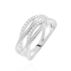 Histoire d'Or Bague Peronele Argent Blanc Oxyde De Zirconium Online