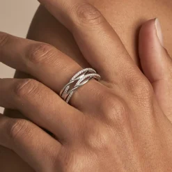 Histoire d'Or Bague Peronele Argent Blanc Oxyde De Zirconium Online