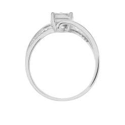 Histoire d'Or Bague Petunia or blanc diamant New