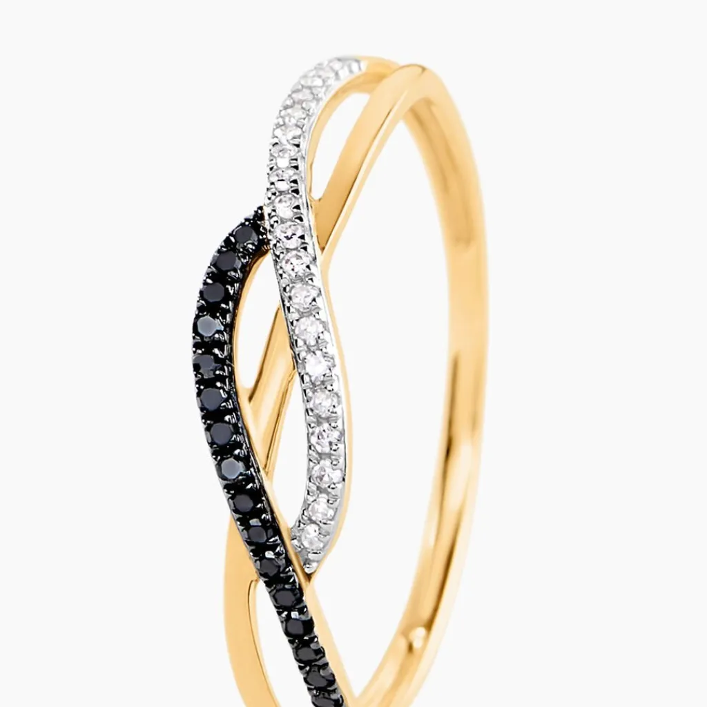 Histoire d'Or Bague Philomel Or Jaune Diamant New