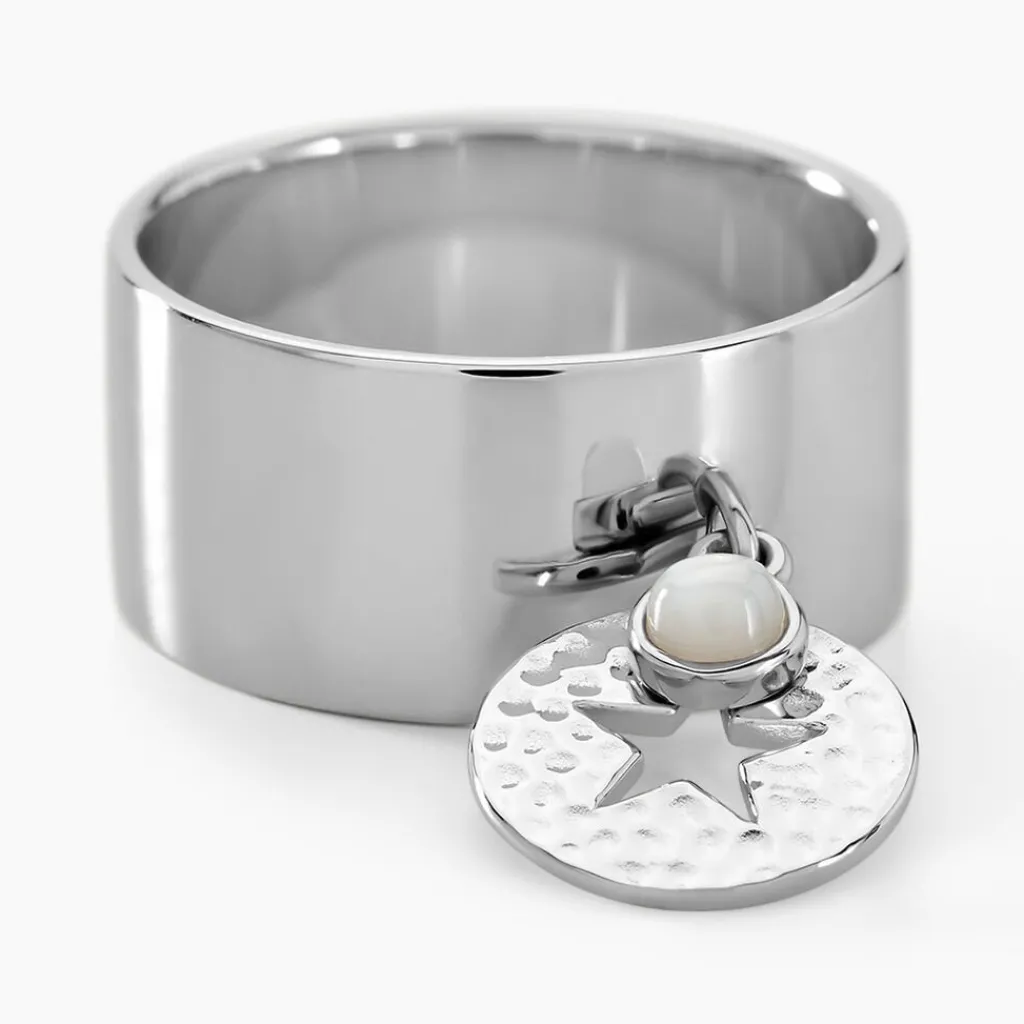 Histoire d'Or Bague Piassina Argent Blanc Nacre Discount