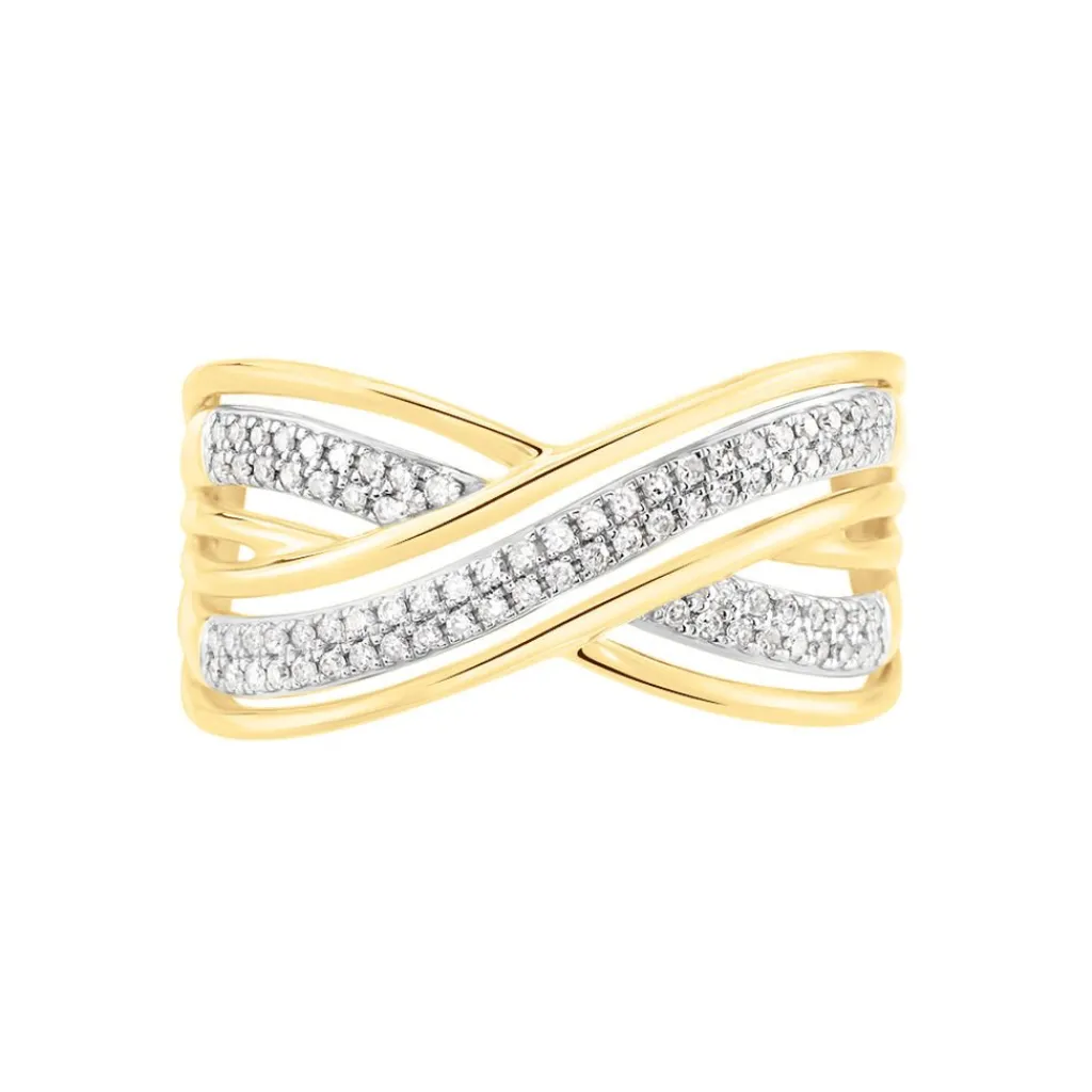 Histoire d'Or Bague Pivoine Or Jaune Diamant New