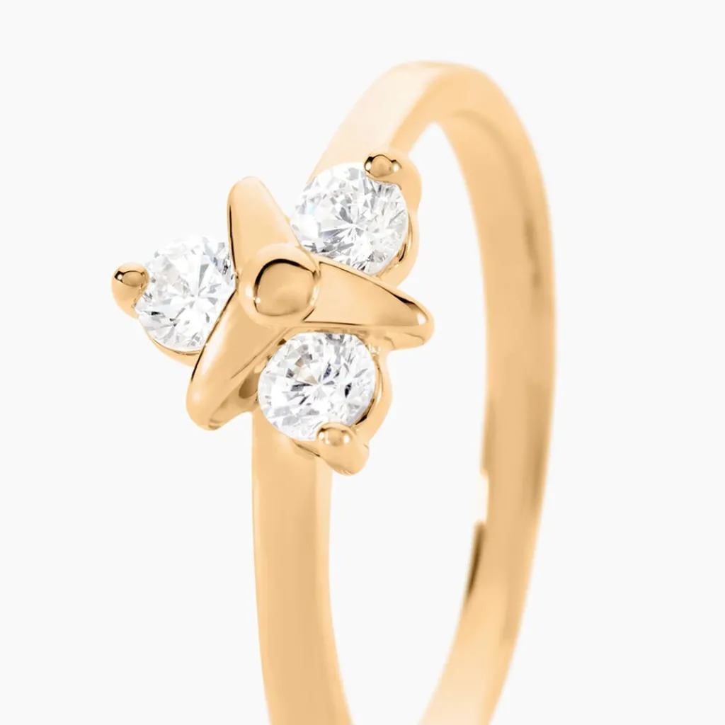 Histoire d'Or Bague Plaqué Or Jacinth Oxyde De Zirconium Outlet