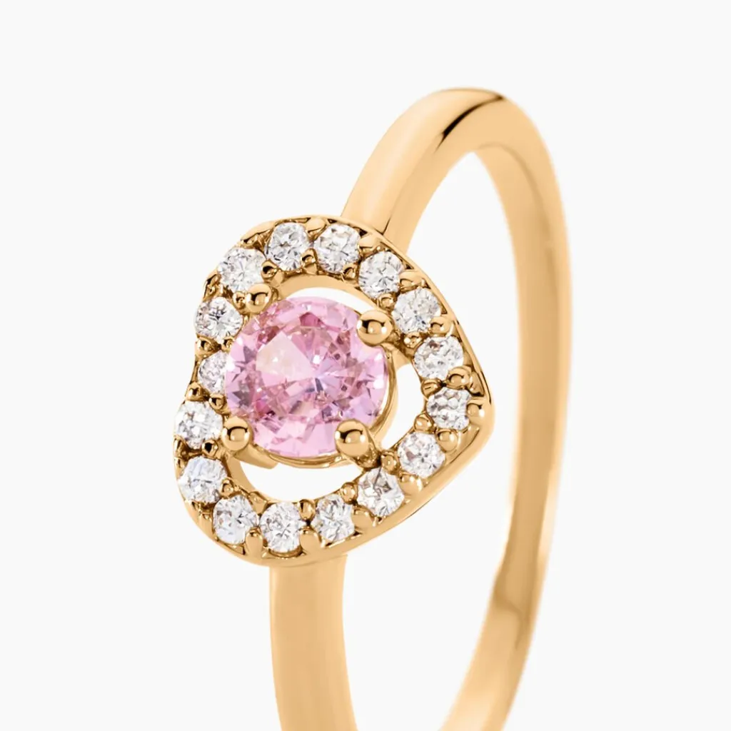 Histoire d'Or Bague Plaqué Or Jaune Alais Oxyde De Zirconium Best