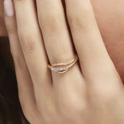 Histoire d'Or Bague Plaqué Or Jaune Ciera Oxydes De Zirconium