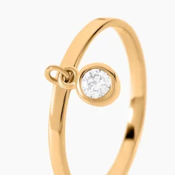 Histoire d'Or Bague Plaqué Or Jaune Lynnha Oxyde De Zirconium Hot