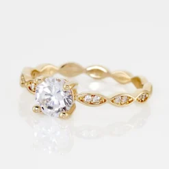 Histoire d'Or Bague Plaqué Or Kurt Oxydes De Zirconium plaqué or jaune oxyde Clearance