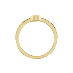 Histoire d'Or Bague Plaqué Or Lame Oxyde De Zirconium Sale