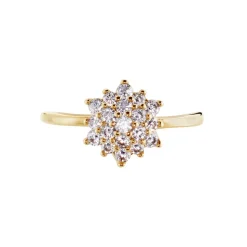 Histoire d'Or Bague Plaqué Or Sadoth Oxyde De Zirconium New